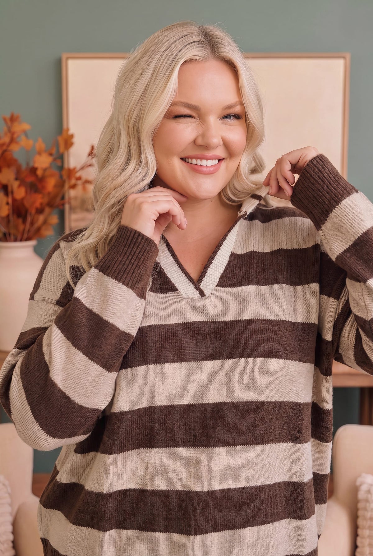 Preppy and Relaxed Knit Pullover