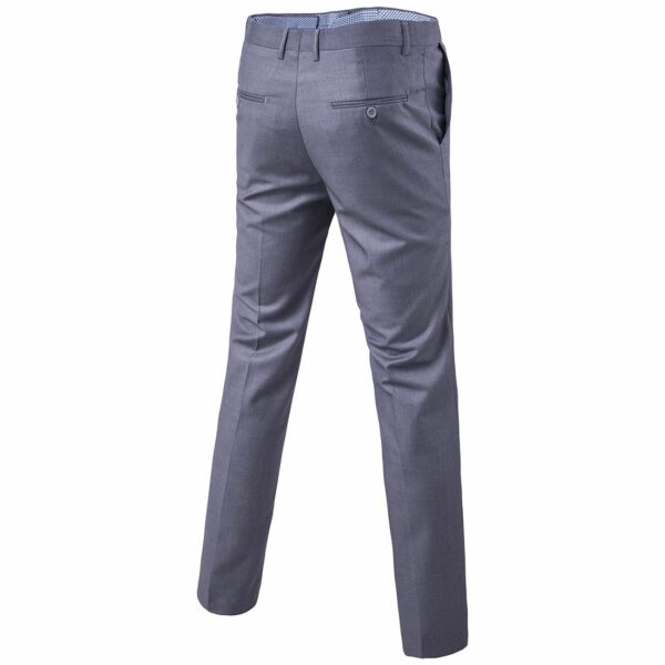 Mens Classic Slim Fit Stretch Flat Front Slacks Dress Pants - Image 102